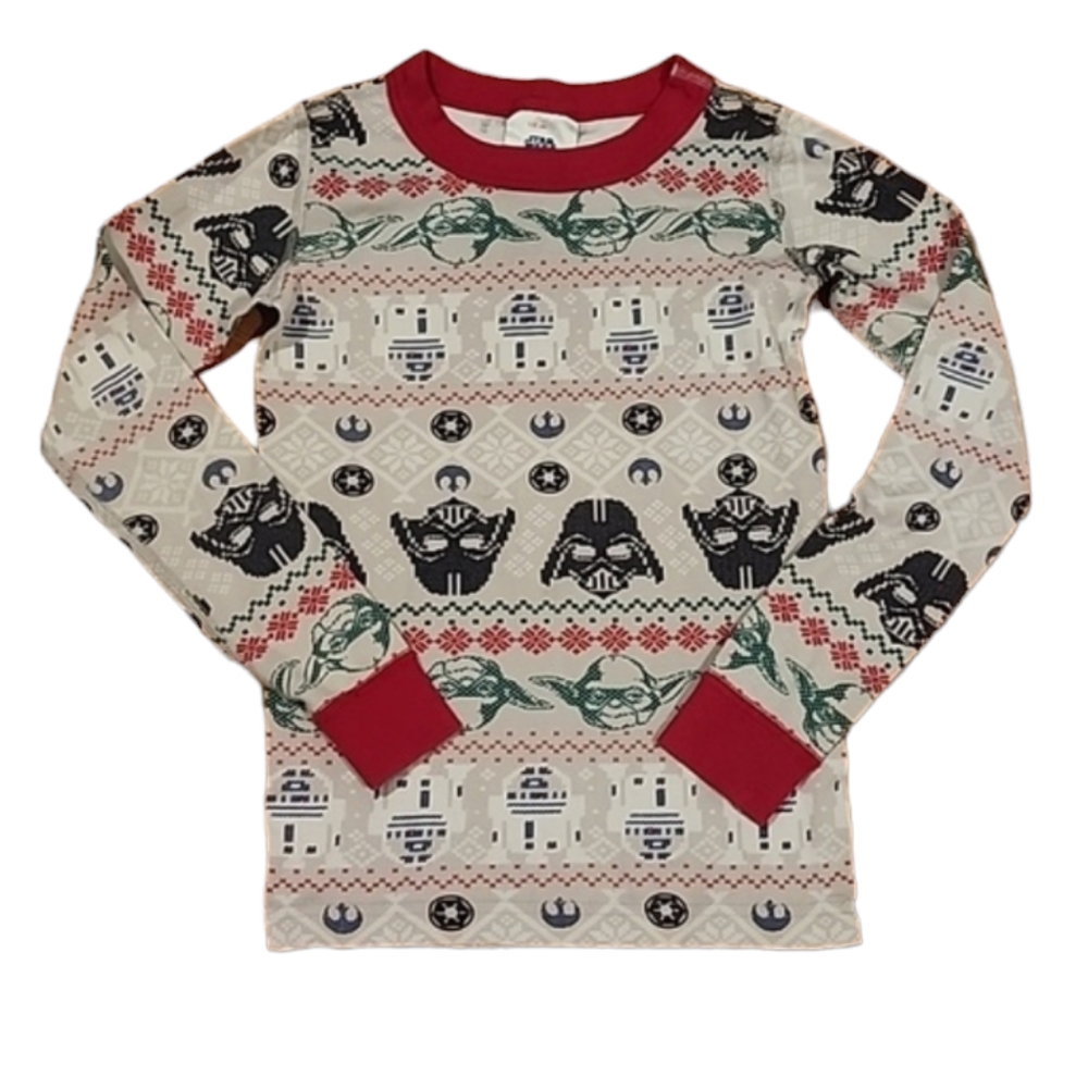 Hanna Andersson Gray and Red Disney Star Wars Pajama Top 130
